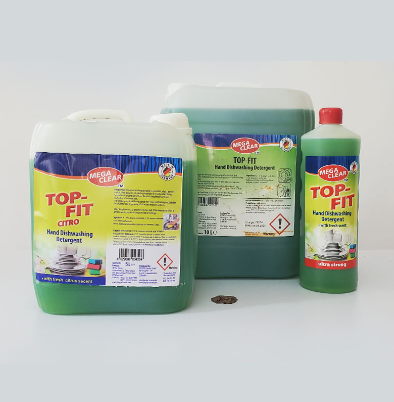 Top-Fit Hand Dishwashing Detergent with fresh scent - Ultra Strong