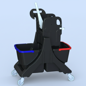 ECOBLACK Double Rolling Bucket Trolley 1