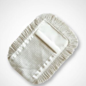 The MULTI MOP WHITE features a durable 50/50 fine cotton and polyester cover that supports high dirt and water absorption with smooth gliding performance. Reinforced polyester pockets ensure stable handling for wet and dry cleaning across multiple floor types. The mop is suitable for industrial, commercial, and public cleaning environments and is washable up to 90 °C without fabric softener. Sizes are available in 40 cm and 50 cm options.